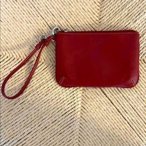Coach Red Wristlet